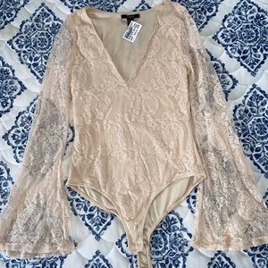 Cream Colored lace Bodysuit